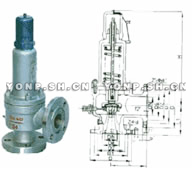 A42Y-64/100C/P/R 弹簧式不锈钢安全阀 
