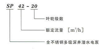 SP潜水泵型号说明