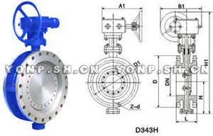 D343H法兰式多层次金属硬密封蝶阀