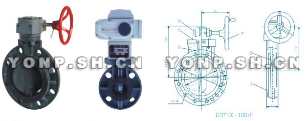 D371X塑料蝶阀