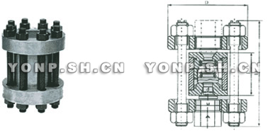 H72H/Y/W－160/220/320立式高压止回阀外形尺寸图