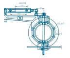 煤粉定时供料液动切换蝶阀 缩略图