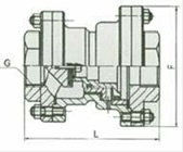 Y13X-10/16 固定比例式减压阀外形尺寸图