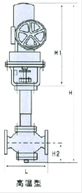 气动活塞式流量阀外形尺寸图3