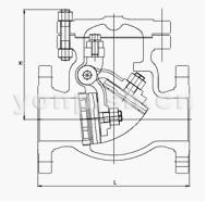 美标旋启式法兰止回阀