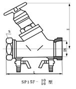 SP15数字锁定平衡阀结构图