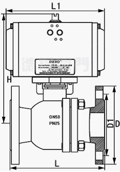 气动衬氟球阀