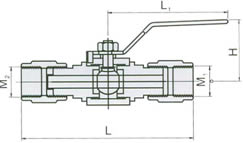 QG·M1压力表球阀 结构图