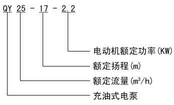 QY潜水泵型号意义