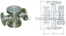 HGS07-103型钢制直通视镜 PN=0.6MPa