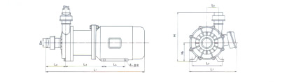 CQ工程塑料磁力泵外形图