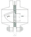 H74X、H74H型对夹圆片式止回阀外形尺寸图2