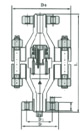 H42Y高压升降式止回阀外形尺寸图