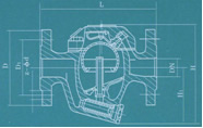 CS1/45H自由半浮球式蒸汽疏水阀外形尺寸图