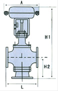 三通合流蒸汽调节阀结构图2