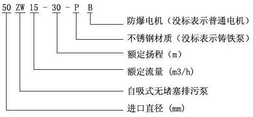 ZW型自吸式无堵塞排污泵