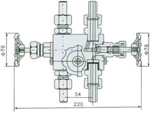 N5-6 QFF3 三阀组外形尺寸图