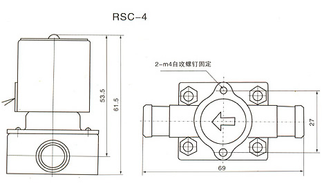 RSC家用机放水阀结构图1