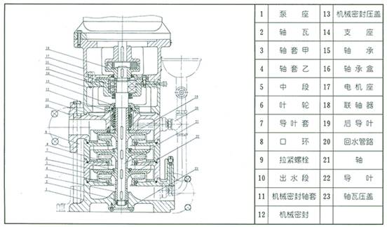 LG多级泵结构图2