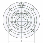 H74X、H74H型圆片式对夹止回阀外形尺寸图1