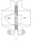 H74X、H74H型圆片式对夹止回阀外形尺寸图2