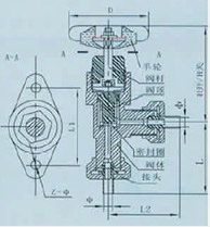 4J24N-160T低温针形截止阀结构图