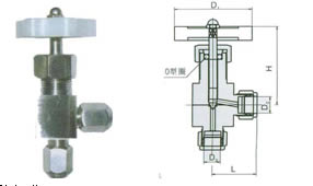 QJ-1B气动管路角式截止阀产品图1