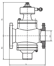 ZL47F-16数字锁定自力式平衡阀结构图