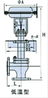 薄膜角式单座气动调节阀外形尺寸图1
