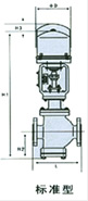 电动三通分流蒸汽调节阀结构图2